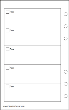 Travel Organizer To Do List - Left