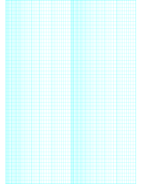 Printable Semi-log paper: 52 Divisions (Long Axis) by 2-Cycle