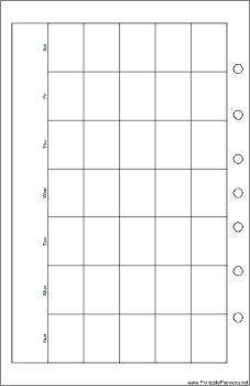 Desktop Organizer Monthly Planner-Month On A Page - Left (landscape)