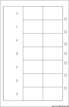 Desktop Organizer Monthly Planner-Month On Two Pages - Left (landscape)