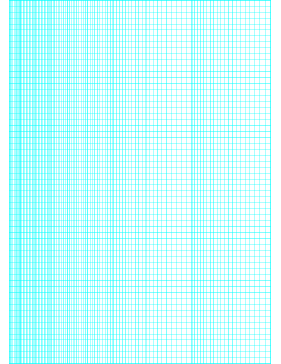 Printable Semi-log paper: 60 Divisions (Long Axis) by 1-Cycle