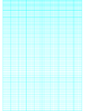 Printable Semi-log paper: 60 Divisions 6th Accent by 1-Cycle