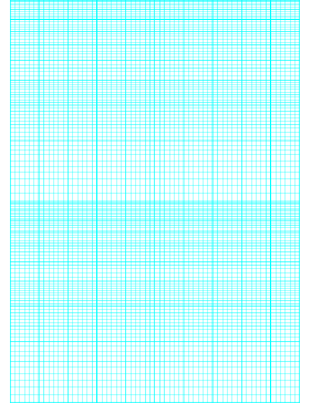 Printable Semi-log paper: 60 Divisions 6th Accent by 2-Cycle