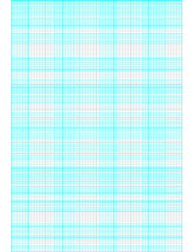 Printable Semi-log paper: 60 Divisions 6th Accent by 3-Cycle