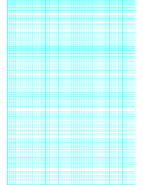 Printable Semi-log paper: 60 Divisions 6th Accent by 4-Cycle