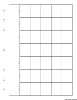 Executive Organizer Monthly Planner-Month On A Page - Right (landscape)