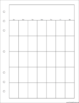 Executive Organizer Monthly Planner-Month On A Page - Right