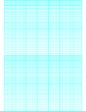 Printable Semi-log paper: 70 Divisions 5th, 10th Accent by 2-Cycle