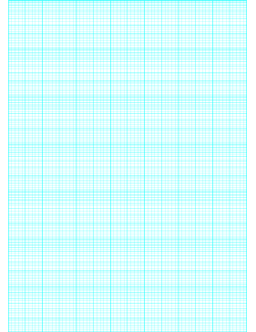 Printable Semi-log paper: 70 Divisions 5th, 10th Accent by 7-Cycle