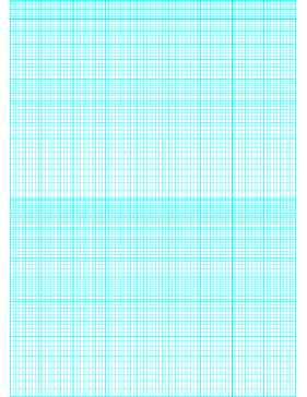 Printable Semi-log paper: 90 Divisions (2 Millimeters) 5th, 10th Accent by 2-Cycle