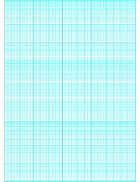 Printable Semi-log paper: 90 Divisions (2 Millimeters) 5th, 10th Accent by 3-Cycle