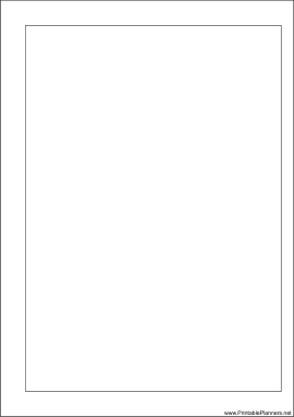 A5 Organizer Blank Page - Right