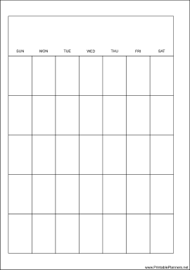 A5 Organizer Monthly Planner-Month On A Page - Left