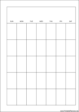 A5 Organizer Monthly Planner-Month On A Page - Right