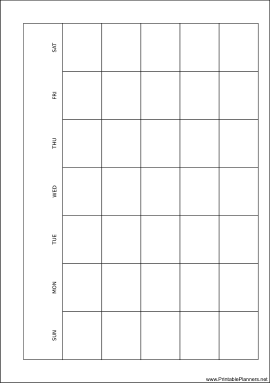 A5 Organizer Monthly Planner-Month On A Page - Right (landscape)