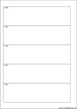 A5 Organizer To Do List - Left