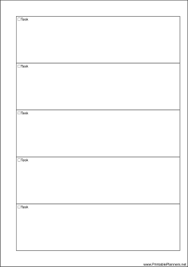 A5 Organizer To Do List - Right