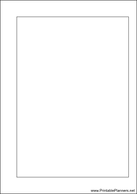 A6 Organizer Blank Page - Right