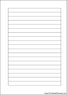 A6 Organizer Lined Note Page - Right