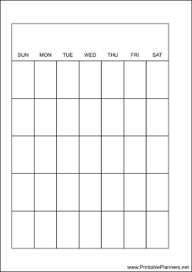 A6 Organizer Monthly Planner-Month On A Page - Left