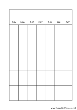 A6 Organizer Monthly Planner-Month On A Page - Right