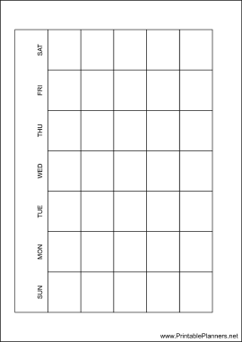 A6 Organizer Monthly Planner-Month On A Page - Left (landscape)