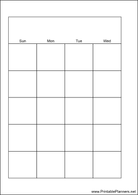 A6 Organizer Monthly Planner-Month On Two Pages - Left