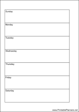 A6 Organizer Weekly Planner-Week On A Page - Left