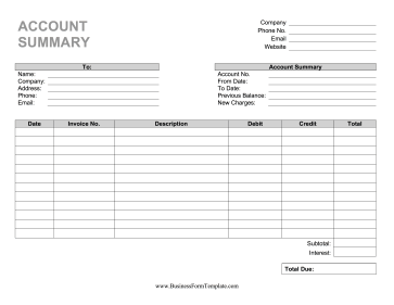 Account Statement