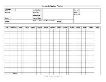 Accounts Payable Invoice