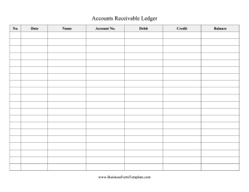 Accounts Receivable Ledger