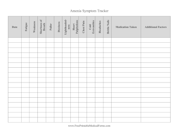 Anemia Symptom Tracker