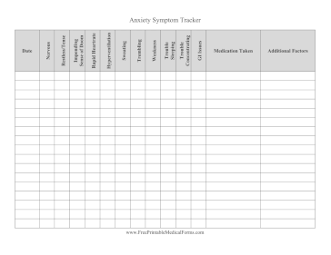 Anxiety Symptom Tracker