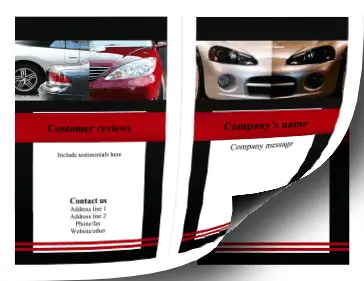 Printable Auto Brochure-Bifold