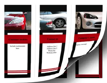 Printable Auto Brochure-Trifold