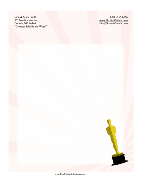 Awards Show Stationery stationery design