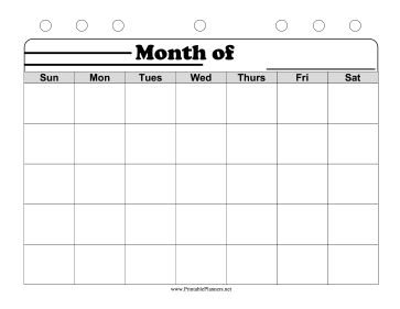 BW Student Planner Perpetual Calendar