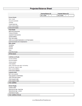 Balance Sheet