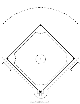 Printable Baseball Diamond