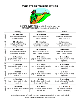 Beginning Runner Workout Plan