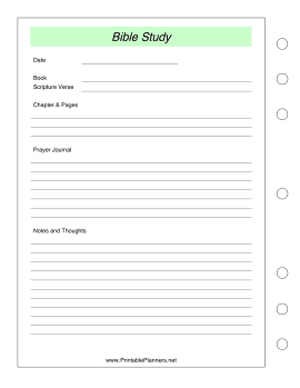 Bible Study Tracker - Left