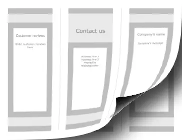 Printable Blank Brochure-Trifold