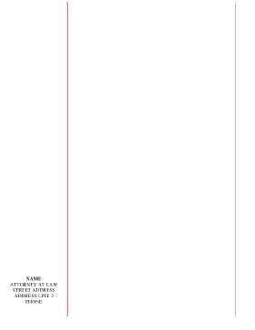 Blank Legal Pleading Paper Red Lines Personalized Margin