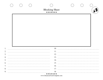 Blocking Sheet