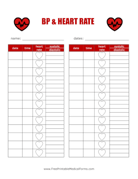 Blood Pressure And Heart Rate Tracker