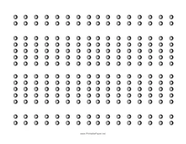 Printable Breadboard Template (numbered)