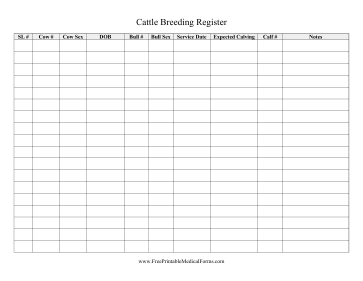 Breeding Register