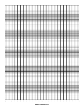 Printable Calendar - 1 Day by Half Hour - 100 Divisions with Index Lines