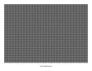 Printable Calendar - 1 Year by Days - 250 Divisions with Index Lines - Landscape