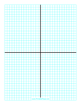 Printable Cartesian Graph - lines